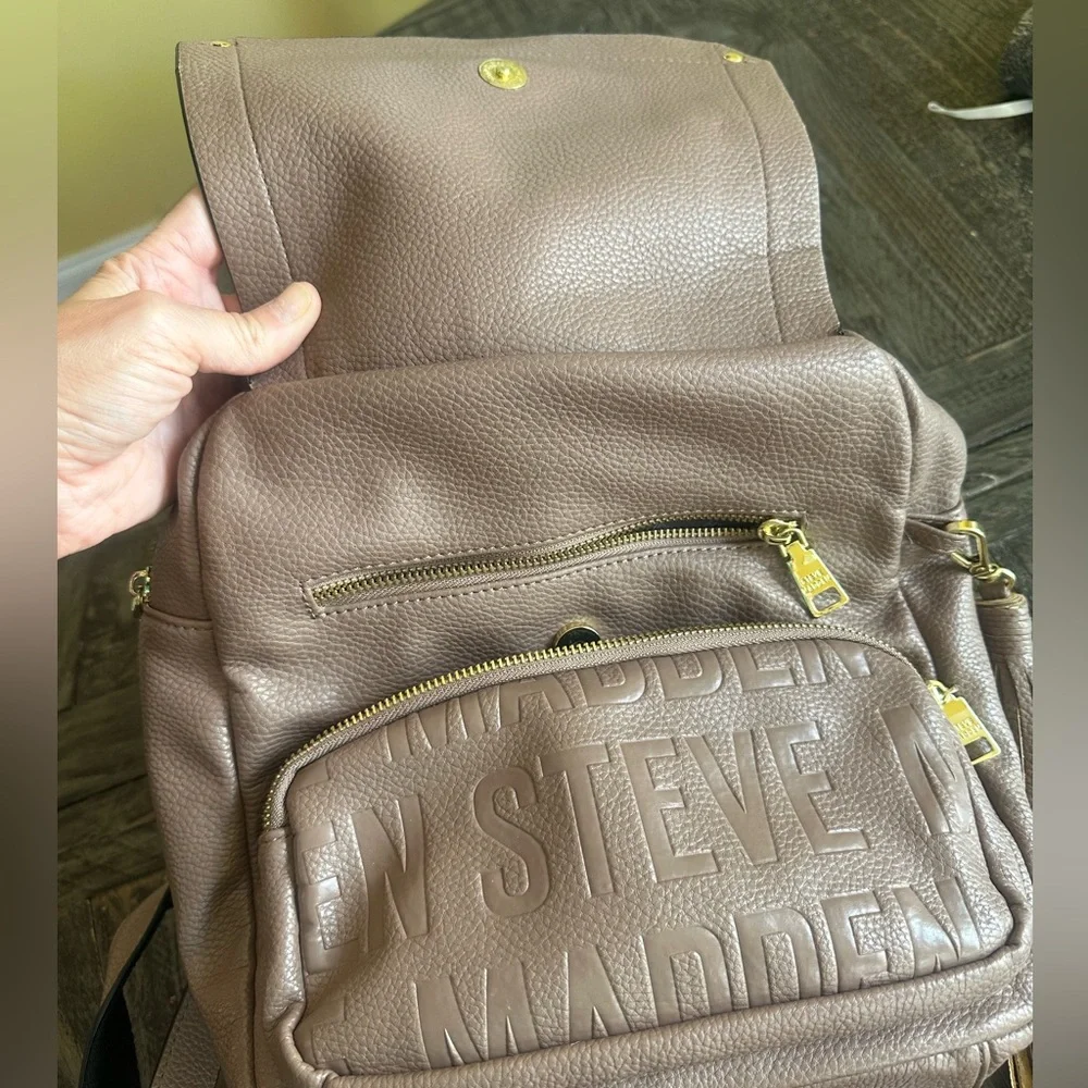 Steve Madden Tan Backpack - Picture 3 of 8